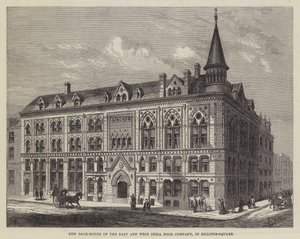 Nuova Casa del Molo della East and West India Dock Company, in Billiter-Square da Frank Watkins